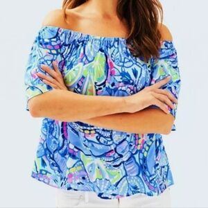 Lilly Pulitzer Off Shoulder Top